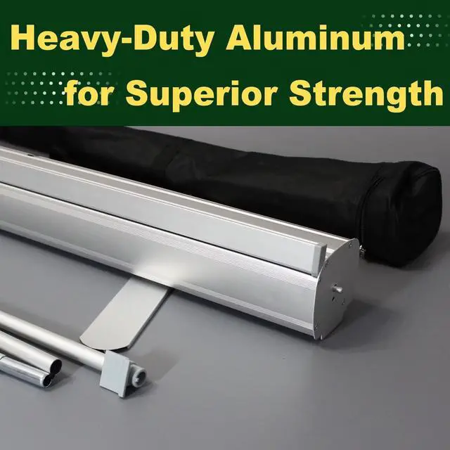 Alt view image 10 of 14 - Custom Banner Roll up Banner Aluminum Retractable Banner-Made in USA-23"x81" with Stand Pop up Banner for Business, Trade Shows, Stores, Advertising, Events