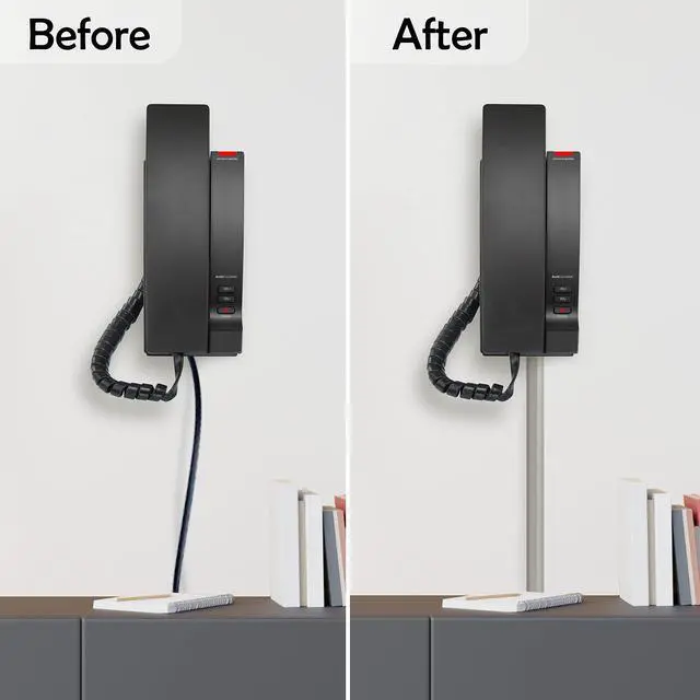 Alt view image 13 of 14 - TV Cord Hider Cable Protector - Strong Self Adhesive Wall Cord Cover Cable Hider - Low Profile Cable Management Wall Cord Concealer Cable Raceway