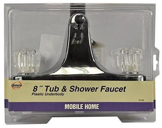 Alt view image 13 of 14 - Mobile Home RV Tub Shower Center-Set Faucet, 8 in, Chrome (33156X)