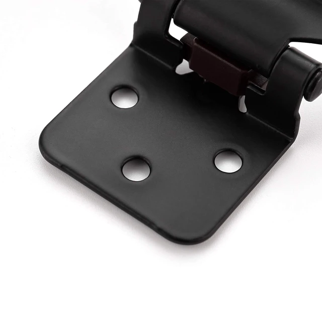 Alt view image 11 of 14 - Black Kitchen Cabinet Hinges, 1/2 Inch Overlay, 50 Pack | Self-Closing Design, Semi Wrap Around Hinge,for Face Frame Cupboard, Matte Black Face Mount Cabinet Hardware,with Screwdriver