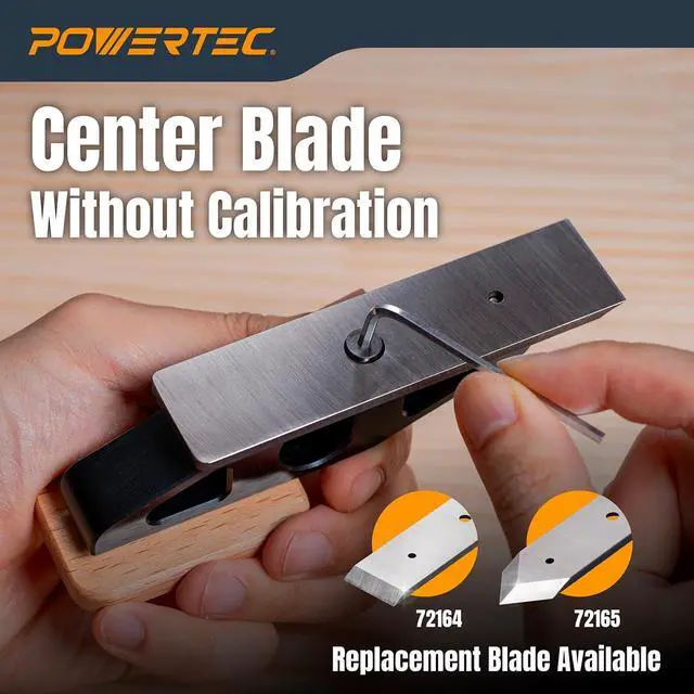Alt view image 14 of 14 - Chisel Plane with Flat Blade Compact Edge Trimming Tool for Woodworking, Plug Trimming, Joinery Cleanup Includes Wrench (72162)