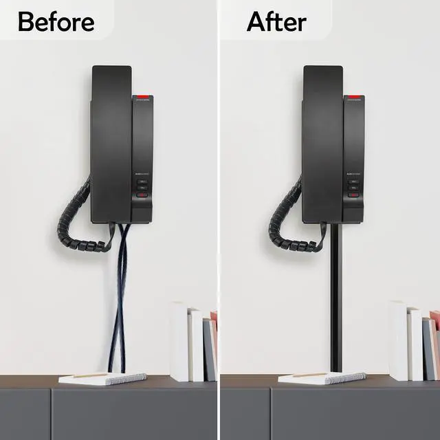 Alt view image 13 of 14 - TV Cord Hider Cable Protector - Strong Self Adhesive Wall Cord Cover Cable Hider - Low Profile Cable Management Wall Cord Concealer Cable Raceway