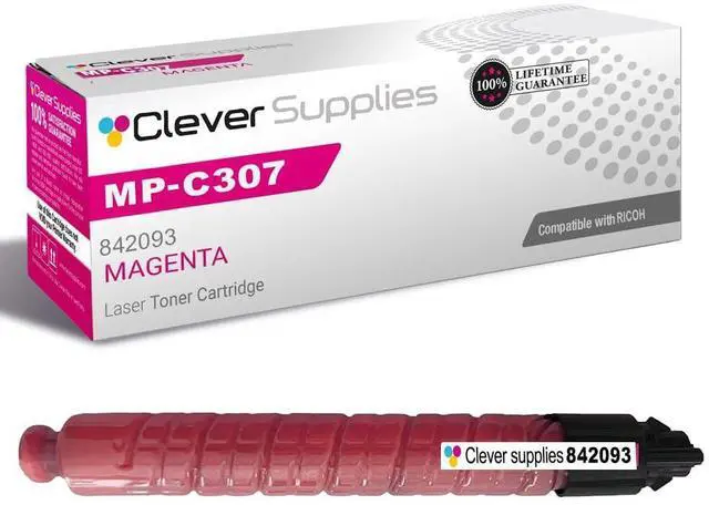 Alt view image 7 of 12 - CS Replacement Compatible with Ricoh C306 MPC307 Toner Cartridge 842093 to use with MPC306 MPC406 (Magenta, 1-Pack)