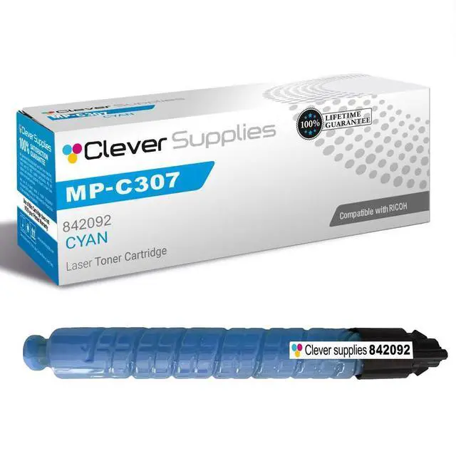 Alt view image 7 of 12 - CS Replacement Compatible with Ricoh C306 MPC307 Toner Cartridge 842092 to use with MPC306 MPC406 (Cyan, 1-Pack)
