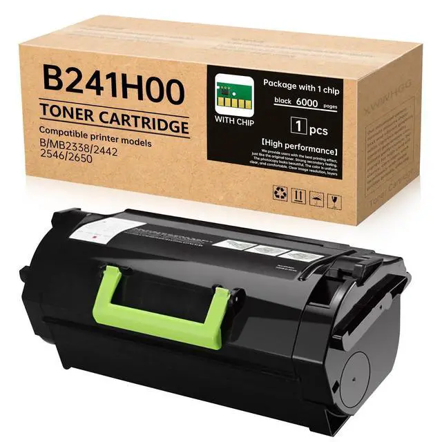Alt view image 7 of 12 - B241H00 (with Chip) High Yield Black Toner Cartridge | Compatible with Lexmark B241H00 B231000 Toner Cartridge for B2442, B2546, B2650, MB2442, MB2546, MB2650 Printer (6000 Pages)