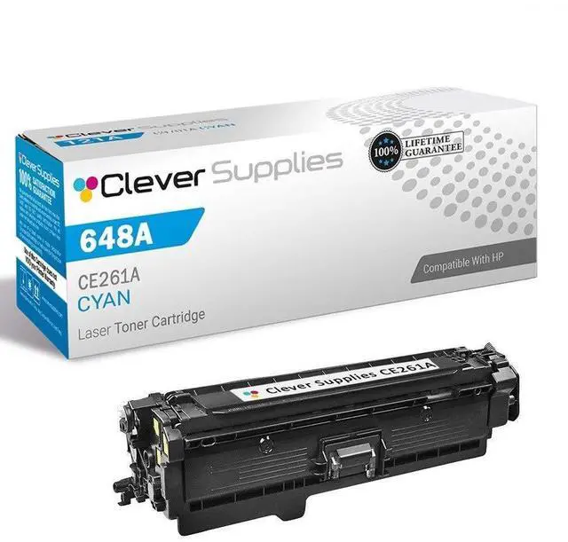 Alt view image 7 of 12 - CS Replacement Toner Cartridge Compatible with HP CP4025dn CE261A Cyan 648A Color CP4000 CP4500 CP4525 CP4525dn Enterprise CP4025