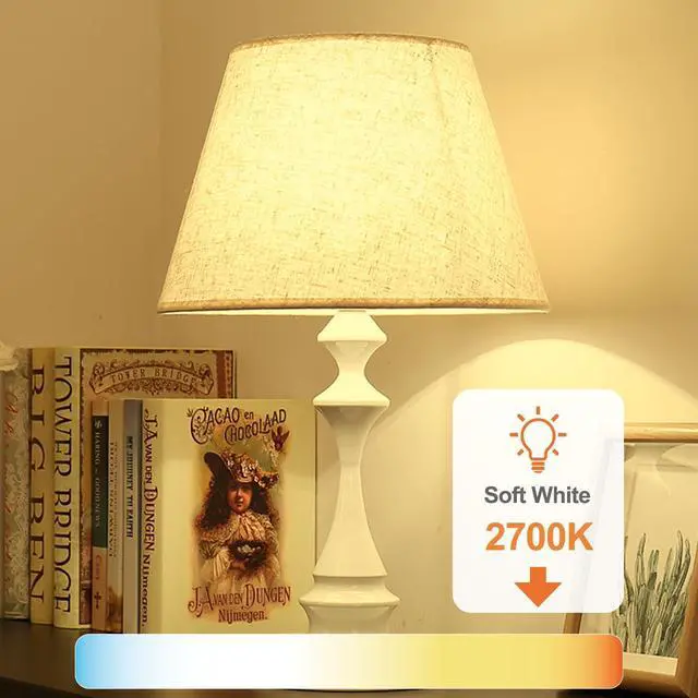 Alt view image 11 of 14 - 24 Pack A19 LED Light Bulbs Soft Warm White 2700K, 60 Watt Equivalent | 9W Non-Dimmable E26 Base Energy Saving Warm Light Lamp Bulb, 800LM 120V, for Home, Bedroom, Living Room