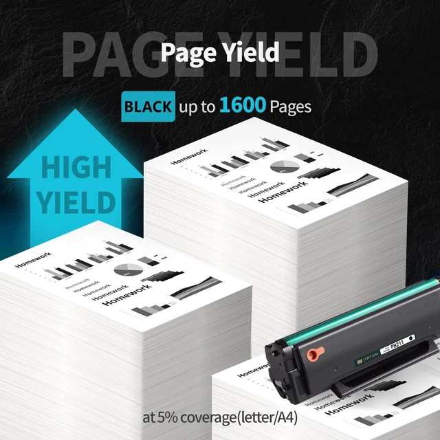 Alt view image 10 of 12 - PB-211 Compatible Toner Cartridge Replacement for Pantum PB-211 PB-211EV for P2502W M6552NW M6600NW P2500W M6602NW M6550NW Printer (4 Pack)