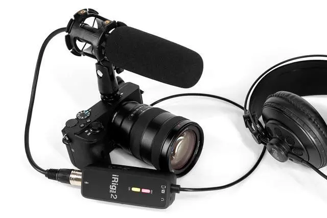 Alt view image 14 of 14 - iRig Pre 2 mic preamp Adapter Interface for iPhone, iPad, Android, iOS & DSLR Cameras, with +48V Phantom Power, XLR Connector & Headphone Output