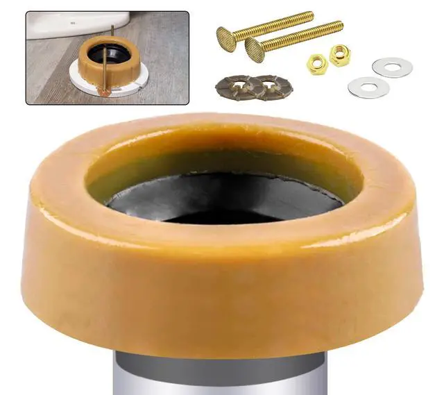 Alt view image 8 of 14 - Wax Ring or Toilet, Extra Thick Wax Ring Replacement Kit with lange Bolts | 1.6'' Thick, Extra Thick or Deep langes, its 3 in. or 4 in. Lines, Standard loor Mount Toilets, or DIYers and Pros