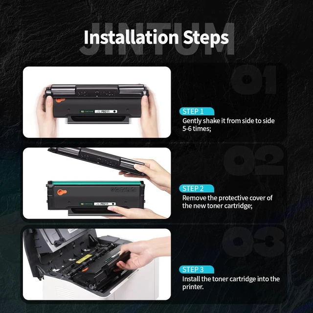 Alt view image 12 of 12 - PB-211 Compatible Toner Cartridge Replacement for Pantum PB-211 PB-211EV for P2502W M6552NW M6600NW P2500W M6602NW M6550NW Printer (4 Pack)