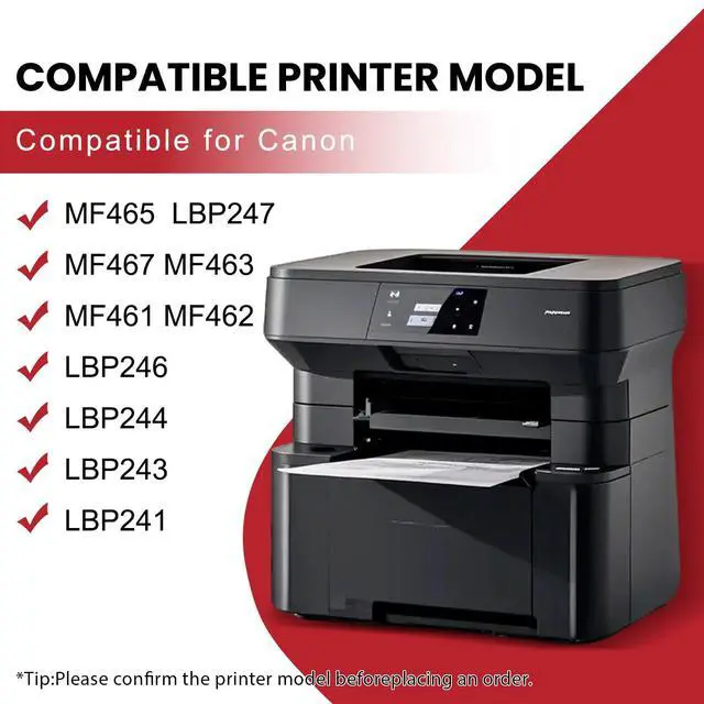 Alt view image 9 of 14 - 070 Toner Cartridge 2 Pack Compatible for Canon 070 070H Toner Cartridge crg-070 Work for imageCLASS MF465dw MF462dw LBP247dw LBP247dw LBP246 Laser Printers (2,900 Pages,Black)