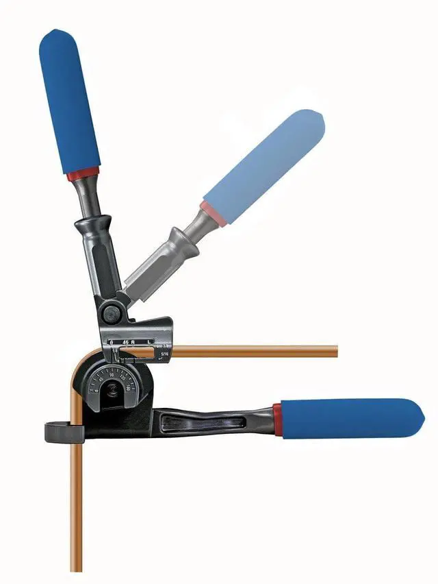 Alt view image 12 of 14 - Tool 470FH Triple Head 180 Degree Tube Bender with Roto-Lok Indexing Handle, 3/16", 1/4", 5/16", and 3/8"