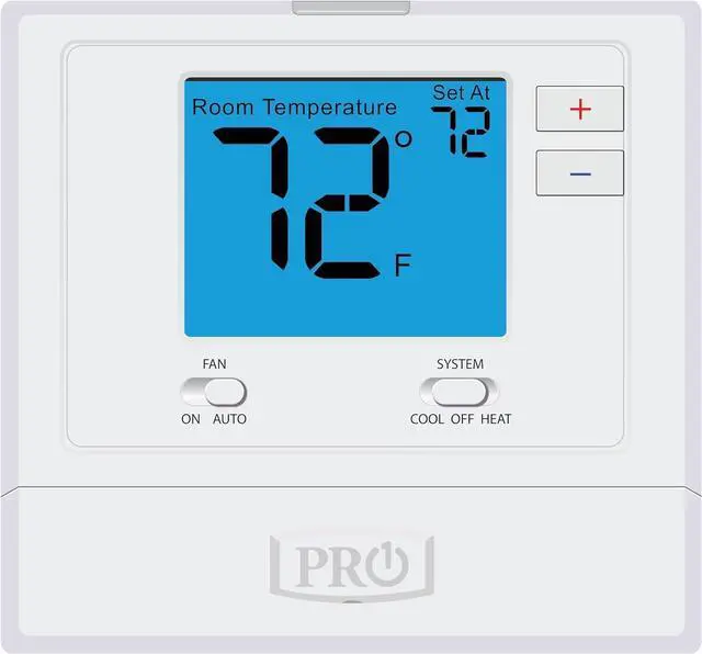 Alt view image 8 of 14 - PRO1 T701 Single Stage Non-Programmable Wall Thermostat for 1 Heat/1 Cool Conventional Systems, Conventional Digital Thermostat for Home
