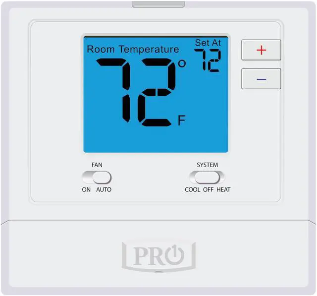 Alt view image 11 of 14 - PRO1 T701 Single Stage Non-Programmable Wall Thermostat for 1 Heat/1 Cool Conventional Systems, Conventional Digital Thermostat for Home