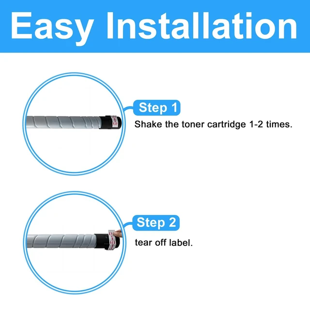 Alt view image 8 of 12 - Compatible Toner Cartridge Replacement for Konica Minolta TN322 TN323 A33K030 A87M030 Bizhub 224E 227 284E 287 364E 367 (2-Pack Black)
