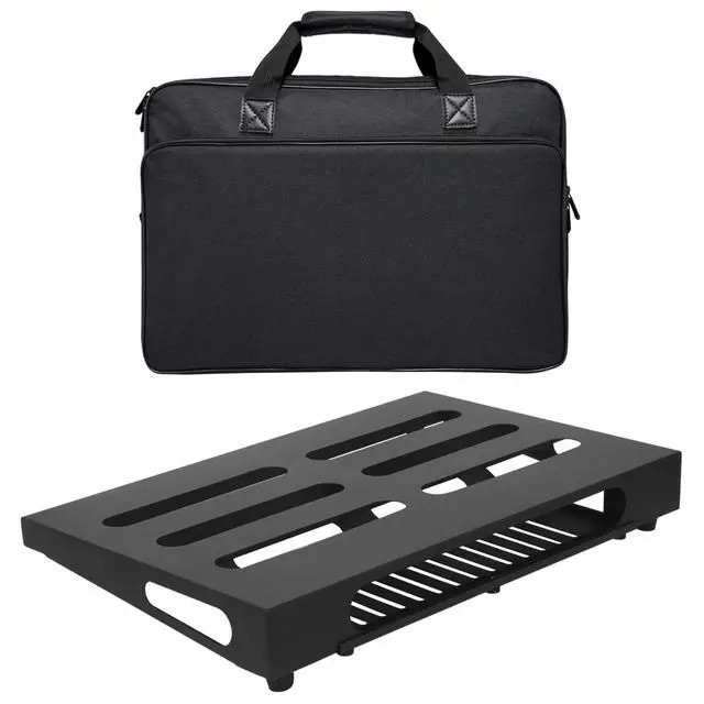 Alt view image 8 of 14 - Guitar Pedal Board 18" x 11.8" Guitar Pedalboard with Power Supply Bracket (GKS-18B)