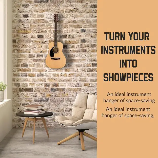 Alt view image 12 of 12 - 30Pack Guitar Hanger Bulk Wall Mount Hook Black Metal Guitar Holder Black