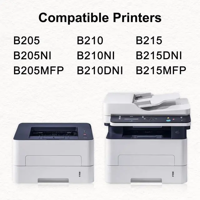 Alt view image 8 of 12 - B205/ B210/ B215 (2-Pack, High Yield) Black Toner Cartridge Replacement for Xerox B205 B210 B215 B205NI B205MFP B210DNI B215DNI B215MFP - 106R04347