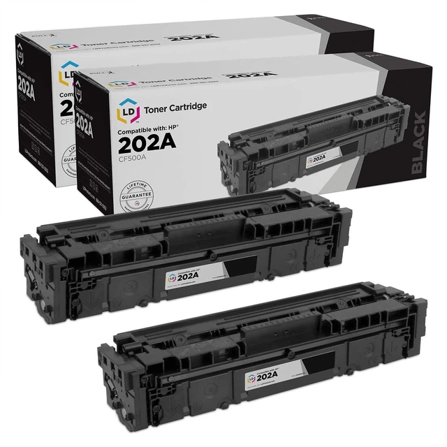 Alt view image 8 of 14 - Products Compatible Toner Cartridge Replacement for HP 202A (2 Pack, Black) Compatible with the Following HP Printers M254dw M281cdw M281dw M281fdw