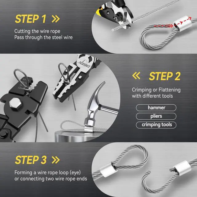 Alt view image 13 of 14 - Wire Cutters Heavy Duty Cutting Up to 3/16", Cable Cutters for Fence | Metal Cutters for Thick Wire, Chicken Coop, Safety Lock, Spring Loaded, Non-slip Matte Handle, Cr-V Steel, Yellow-Black 1