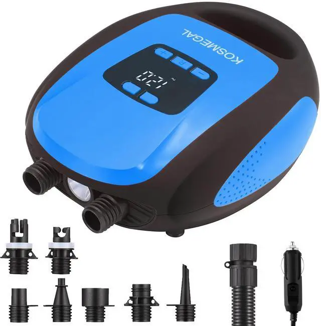 Alt view image 7 of 12 - Paddle Board Pump Electric Portable, SUP Pump for Paddleboard, Professional 20PSI Air Compressor with Auto-Off, Deflation Function and 12V DC Car Connector for Inflatables, Kayaks and Boats