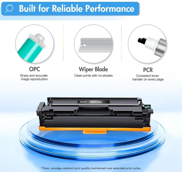 Alt view image 14 of 14 - 206A W2110A Black Toner Cartridge 206X W2110X MFP M283fdw M283cdw M255dw | Replacement for HP 206A Black Toner Color LaserJet Pro MFP M283fdn M282nw M255nw M283 M255 M282 Printer High Yield (2 Pack)