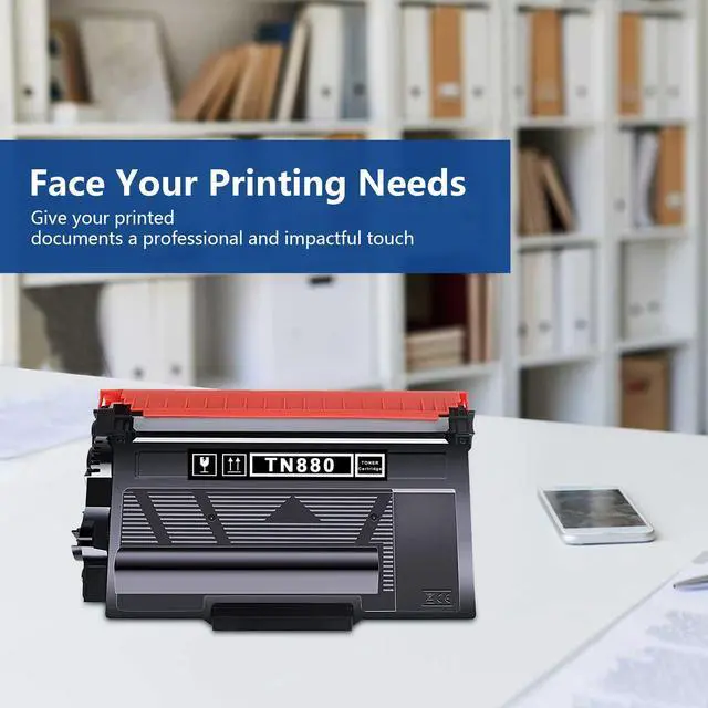 Alt view image 14 of 14 - TN880 TN-880 TN 880 Toner Cartridge Compatible for Brother TN880 Super High Yield Black Toner Cartridge for Brother HL-L6200DW L6200DWT L6400DW L6400DWT MFC-L6700DW L6800DW L6900DW Printer 1-Pack