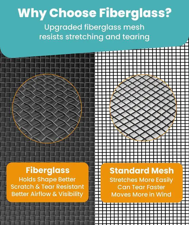Alt view image 10 of 14 - Heavy Duty Fiberglass Magnetic Screen Door 38 x 82 Inch - Bugs Out, Breeze in - 9min Install Auto-Sealing Double Stitched Mesh, 52 Magnets, Hands Free for Patio Doors, Pet & Kid Friendly