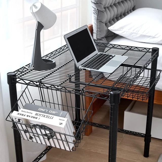 Alt view image 9 of 10 - Suprima® Heavy Duty Carbon Steel Desk - Compact Size - Black