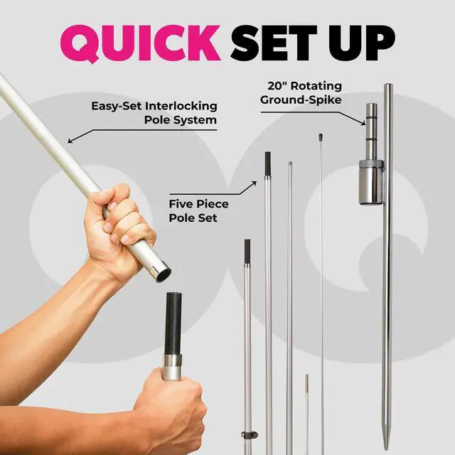 Alt view image 11 of 12 - Feather Flag Pole Kit - 12 Feet Tall Advertising Flag Banner with Fiberglass Pole Kit and Rotating Ground Spike for Business Promotion - Smoke Vape Shop Theme - E-Cig Vapor 10M1200070
