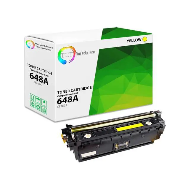 Alt view image 7 of 12 - 648A Yellow Toner Cartridge - Compatible Replacement for HP 648A CE262A Works with HP Color LaserJet CP4520 CP4025 CP4525 Printers (11,000 Pages)