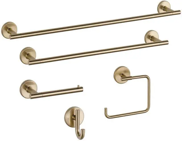 Alt view image 10 of 14 - Single Towel Hook for Bathroom or Kitchen| Champagne Bronze | Trinsic Accessories