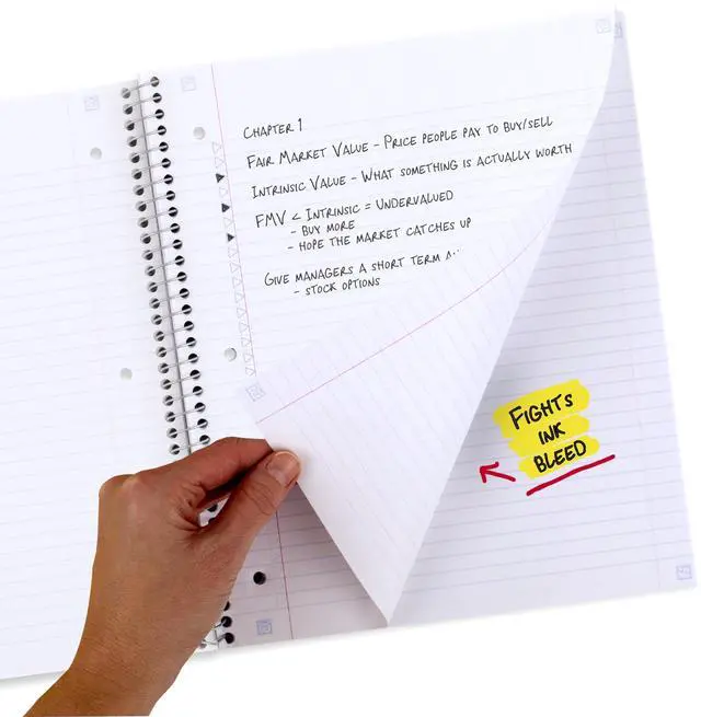 Alt view image 11 of 14 - Spiral Notebook + Study App,1 Subject,College Ruled,8-1/2" x 11",80 Sheets,Fights Ink Bleed,Water Resistant Cover,Soft Petals (820331F-ECM),(Pack of 12)