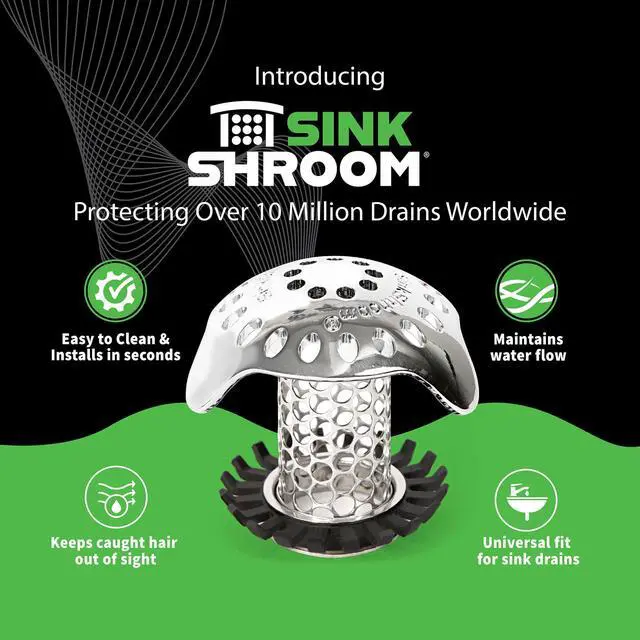 Alt view image 9 of 14 - Ultra Revolutionary Bathroom Sink Drain Protector, Stainless Steel