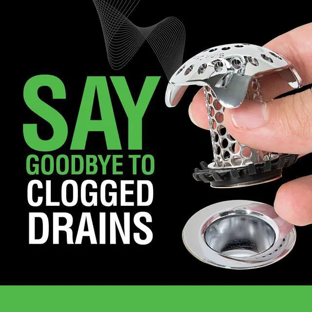 Alt view image 10 of 14 - Ultra Revolutionary Bathroom Sink Drain Protector, Stainless Steel