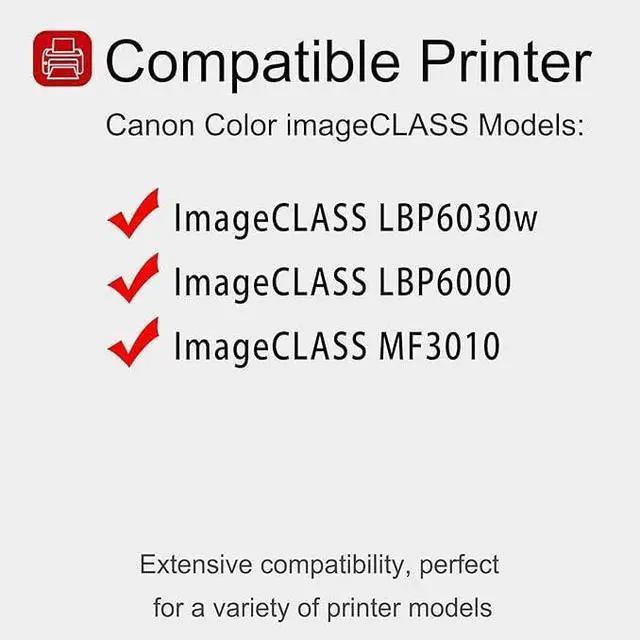 Alt view image 8 of 12 - 2 Pack 125 3484B001AA Black Toner Cartridge: Compatible CRG 125 3484B001AA Replacement for Canon ImageCLASS LBP6030w, LBP6000, MF3010 Printer
