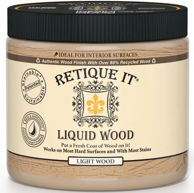 Alt view image 6 of 10 - New and Improved Formula Liquid Wood Coatings - Stainable Primer - Paint It then Stain it (Light Wood, Medium)