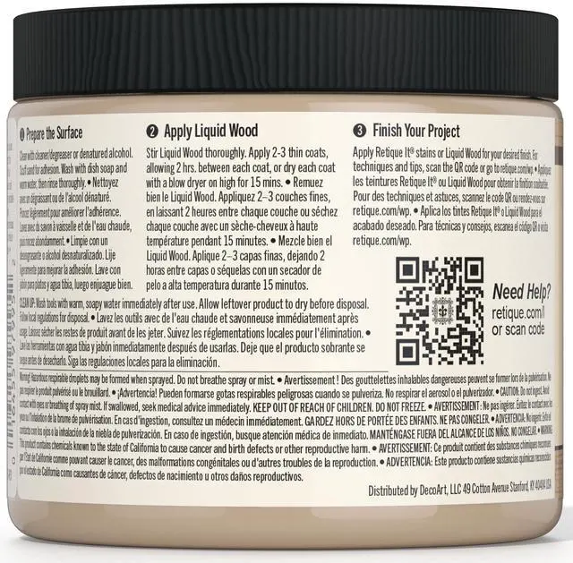 Alt view image 7 of 10 - New and Improved Formula Liquid Wood Coatings - Stainable Primer - Paint It then Stain it (Light Wood, Medium)