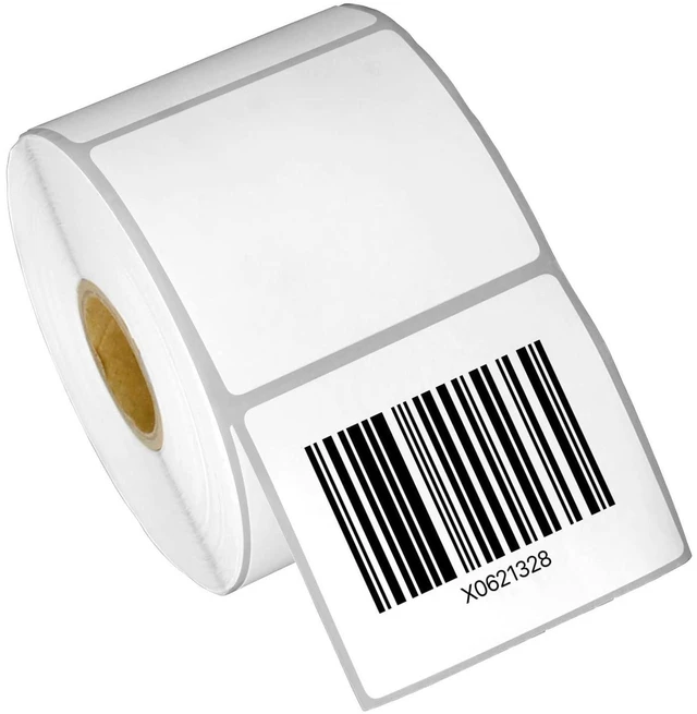 Alt view image 7 of 12 - 2.25" x 2" Direct Thermal Label, 1" Core, 10 Rolls | 700/Roll, Compatible with Rollo & Zebra Desktop Printers, UPC Barcode Shipping Postage SKU Sticker, Adhesive & Perforated