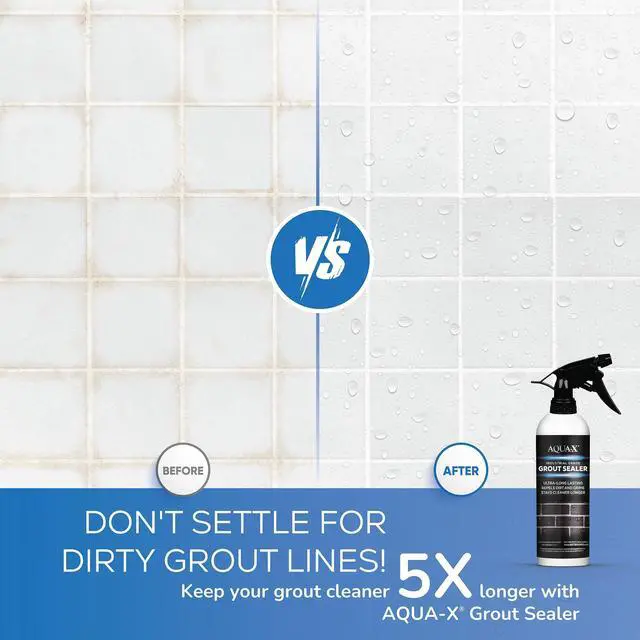 Alt view image 8 of 12 - 16 Oz. Grout Sealer, Clear Grout and Tile Sealer, Natural Finish, Professional Grade, Indoor & Outdoor, Fast Dry and Long Lasting Protection
