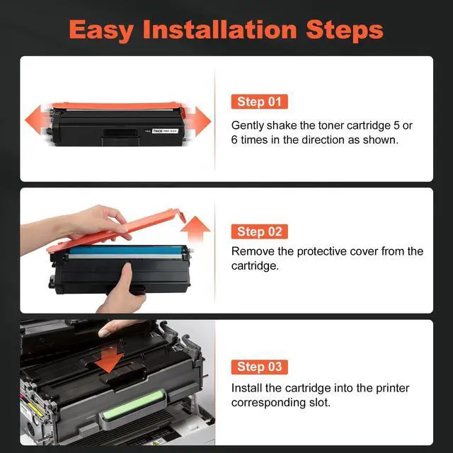 Alt view image 11 of 14 - TN436 Toner Cartridge Set Compatible for Brother TN-436 TN433 TN431 4 Color | for HL L8360CDW L8260CDW L9310CDW MFC L8900CDW L8610CDW L8690CDW L9570CDW L8905CDW, TN433 TN431 TN-433 TN-431 High Yield