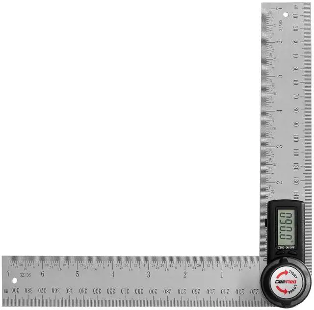 Alt view image 8 of 14 - 82305 Digital Angle Finder Protractor Stainless Steel 7inch 200mm