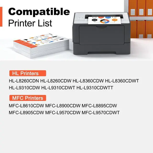 Alt view image 9 of 14 - TN436 Toner Cartridge Set Compatible for Brother TN-436 TN433 TN431 4 Color | for HL L8360CDW L8260CDW L9310CDW MFC L8900CDW L8610CDW L8690CDW L9570CDW L8905CDW, TN433 TN431 TN-433 TN-431 High Yield