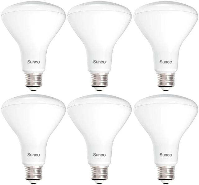 Alt view image 8 of 14 - Sunco 6 Pack BR30 LED Bulb Flood Light, E26, 11W=65W, 3000K Warm White | 850LM, Dimmable, Indoor, Home, Bedroom, Kitchen Lighting, Recessed Can Light Bulbs, Medium Base, Recessed Flood Light Bulbs