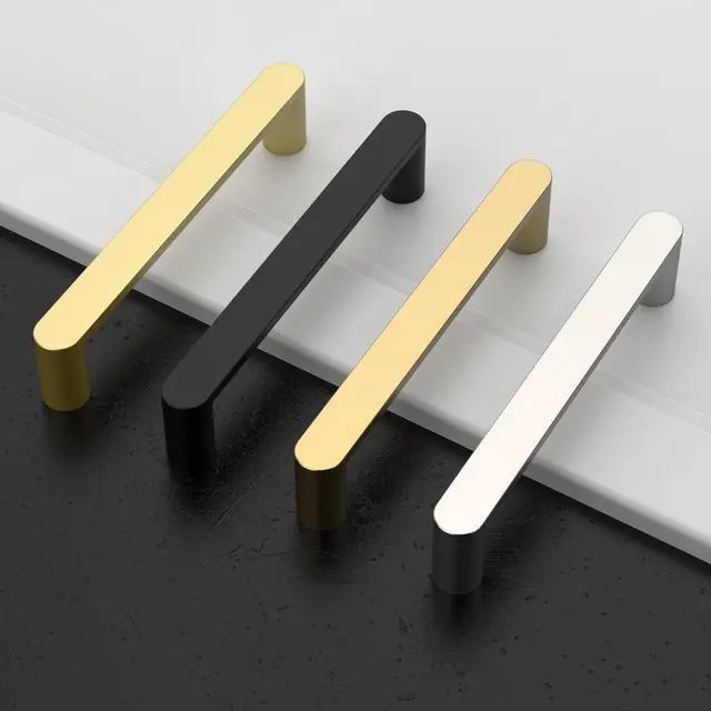 Alt view image 14 of 14 - 10 Pack Matte Black 5 Inch(128mm) Hole Centers Kitchen Cabinet Pulls Hardware Modern Kitchen Handles for Cabinets Cupboard Handles Drawer Pulls ZH0005