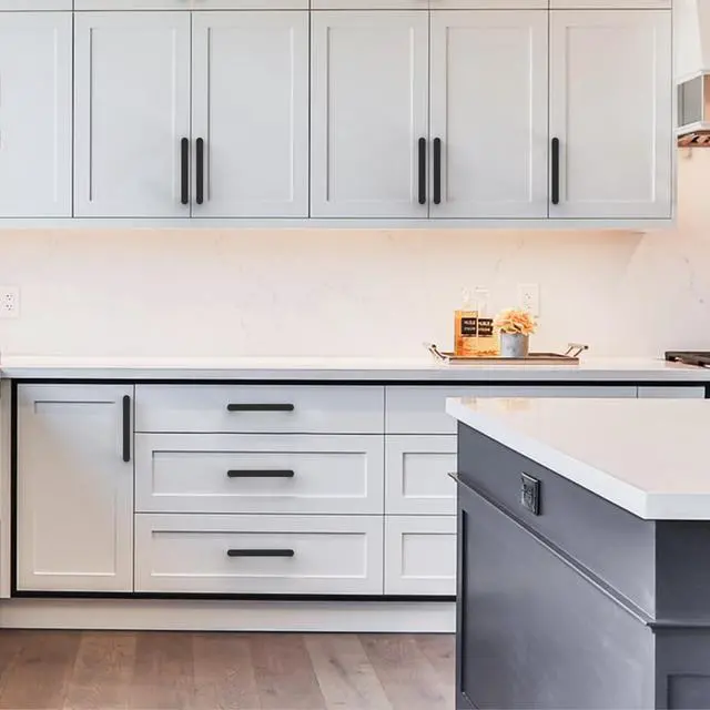 Alt view image 13 of 14 - 10 Pack Matte Black 5 Inch(128mm) Hole Centers Kitchen Cabinet Pulls Hardware Modern Kitchen Handles for Cabinets Cupboard Handles Drawer Pulls ZH0005