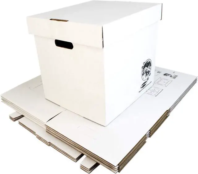 Alt view image 9 of 14 - Durable Set of 5 12 inch Vinyl Record Storage Boxes - Heavy-Duty Cardboard Construction with Removable Lid - Holds Up to 90 Records Each - Built Tough for Long-Term, Secure Archival Storage - #12BC13