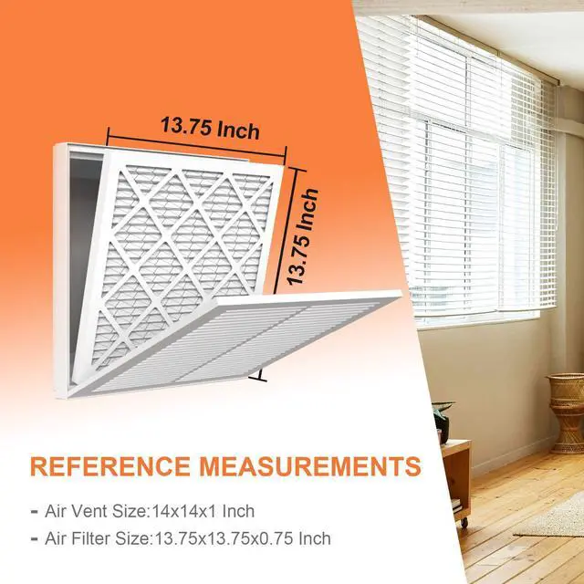 Alt view image 8 of 12 - 14x14x1 Air Filter 6 Pack MERV 11 | AC HVAC Furnace Pleated Air Filters for Home Office MPR 1000 FPR 7 (Actual Size: 13.75x13.75x0.75 inch)
