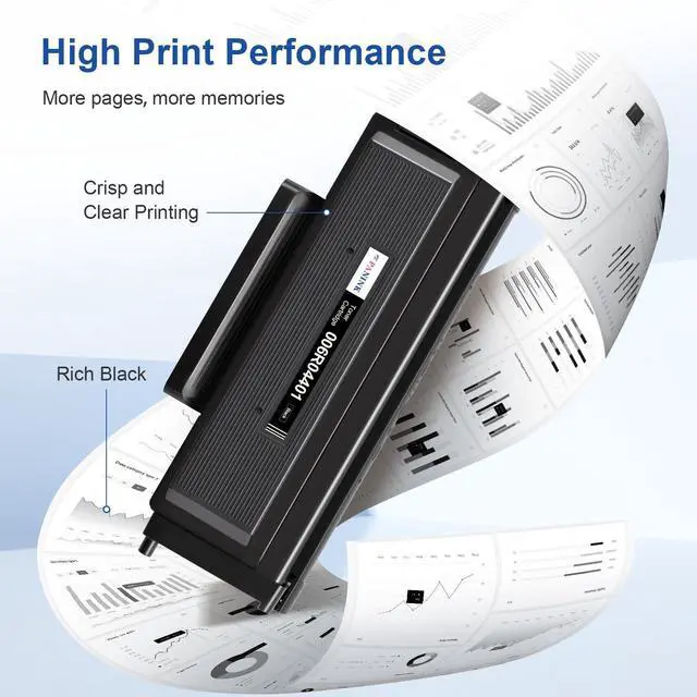 Alt view image 11 of 14 - Compatible B230 B225 B235 Black Toner Cartridge 6,000 Pages Extra High Capacity Replacement for Xerox 006R04400 006R04401 Toner Cartridge for Xerox B230 B225 B235 Printers - 1 Pack,with Chip